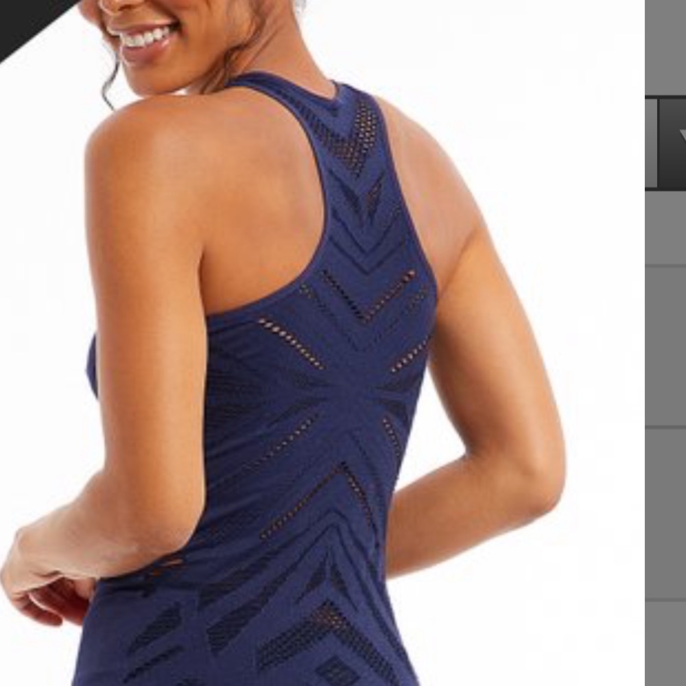MARIKA laser cut racer back top .